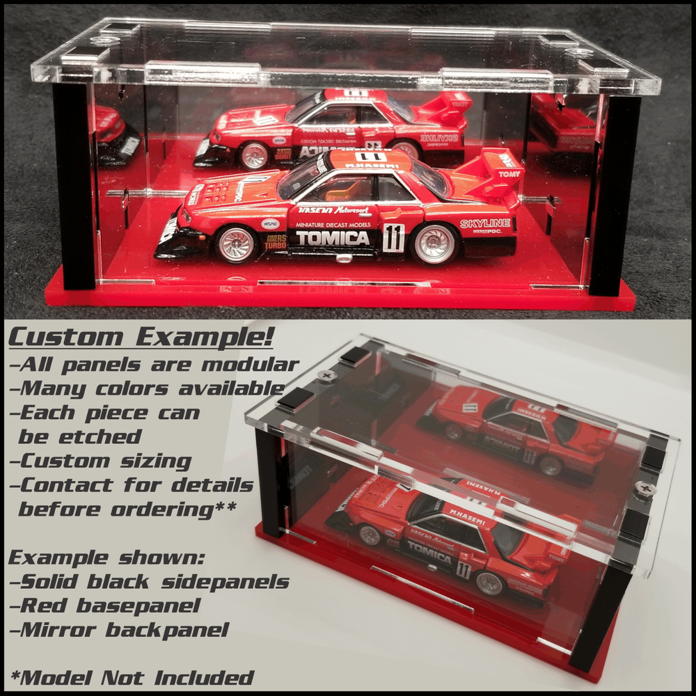 1/64 display case for hot wheels custom diecast car model
