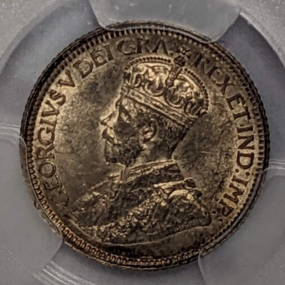 1917 Canada 10c PCGS AU 58