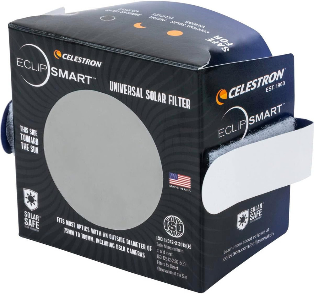 – Eclipsmart Safe Solar Eclipse Telescope and Camera Filter – Meets ISO 12312-2: