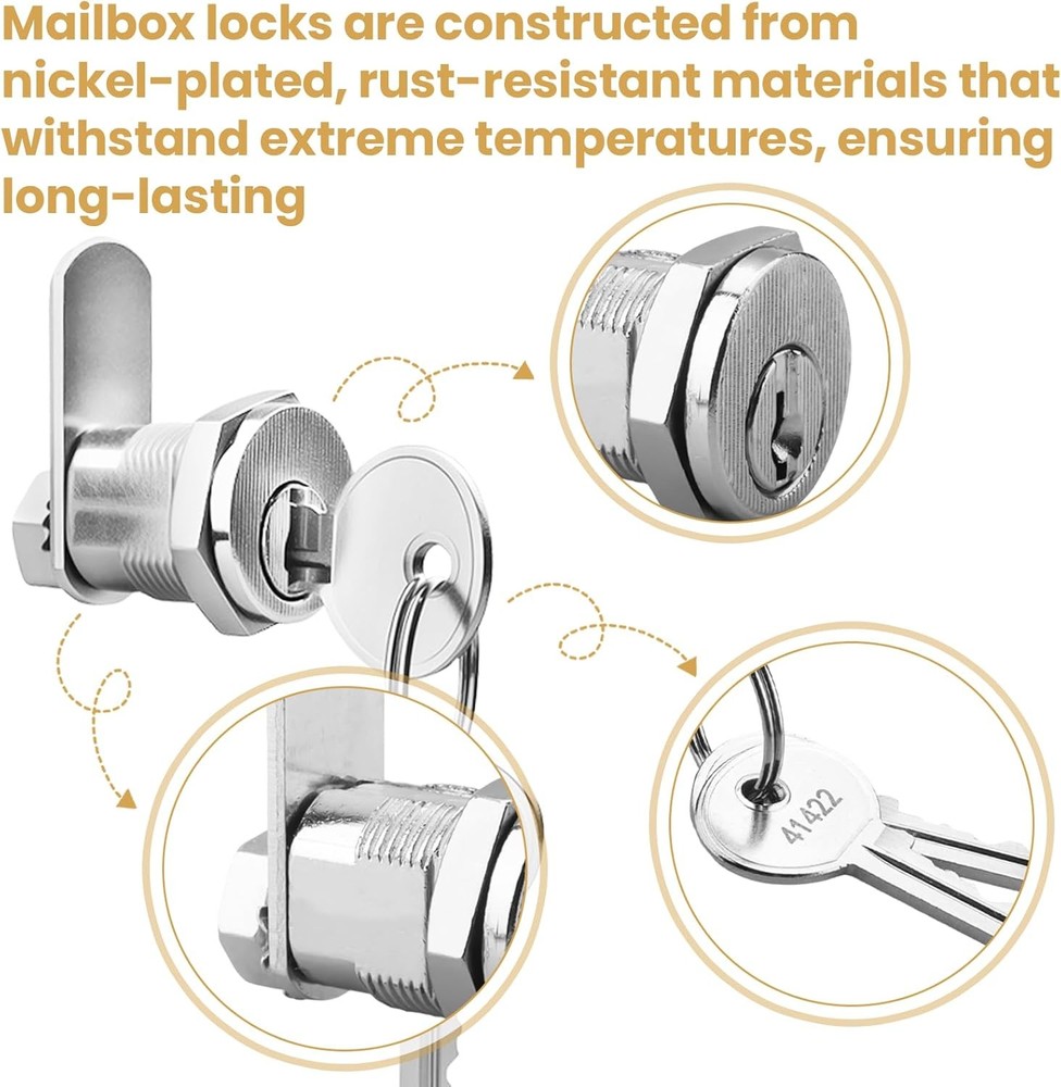 MP4945 Mailbox Locks Universal Mailbox Locks,Mail Box Lock and Key,Counter-Clock