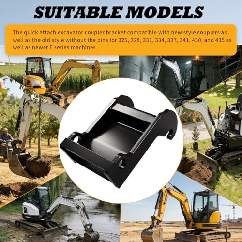 X-change Quick Attach Excavator Coupler Bracket Compatible with E Series Models