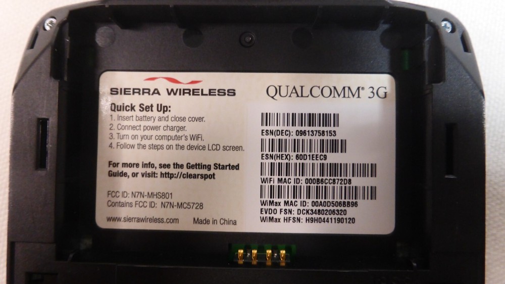 Pre owned Sprint WiFi Hotspot Sierra Wireless Qualcomm 3G