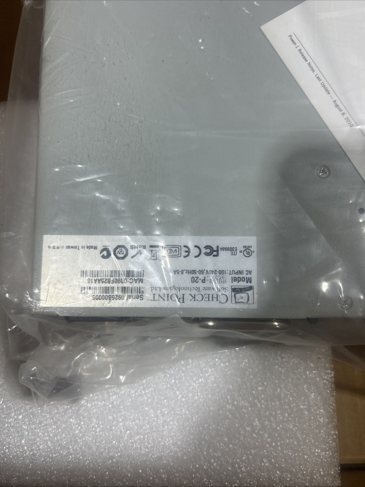 Check Point Model: P-20 Security Appliance NEW