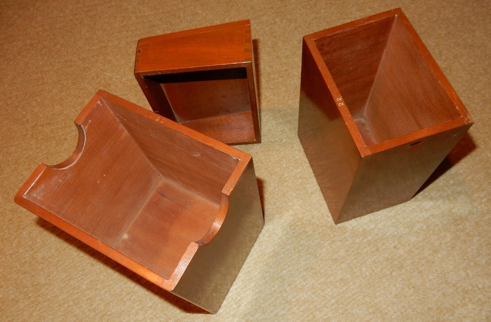Small Wooden Nesting Storage Boxes for Multiple Uses - 1970’s - Nicely Finished