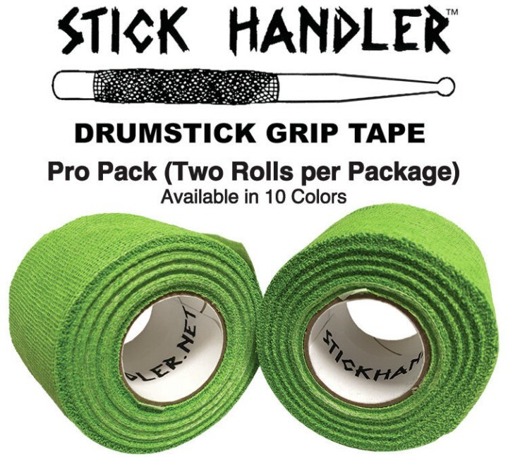 STICK HANDLER  Professional Drumstick Grip Tape Pro Pack Green | Two Pack