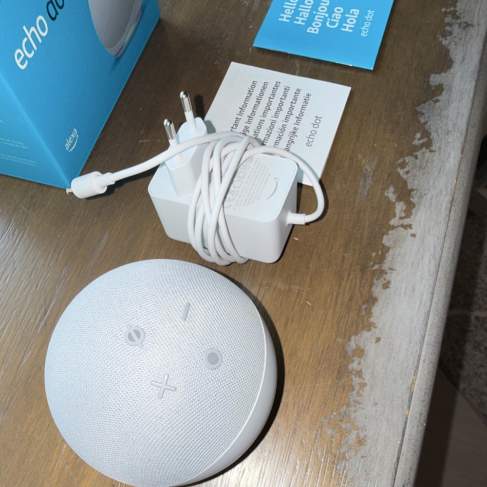 Amazon Echo Dot (4th Generation) Smart Speaker, Alexa Compatible, White