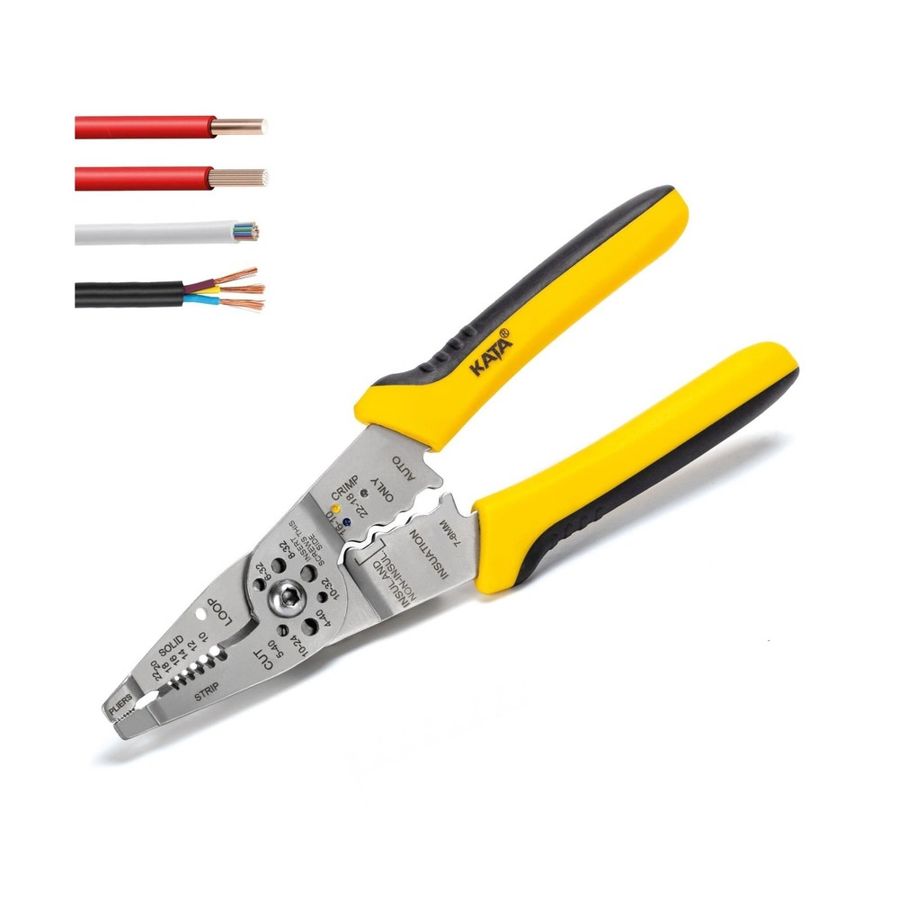 KATA 8-Inch Wire Stripper Tool - Professional Wire Stripping, Cutting & Crimp...