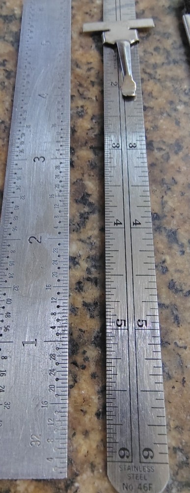 🗽6" STEEL SCALES B&S AND DUREZ