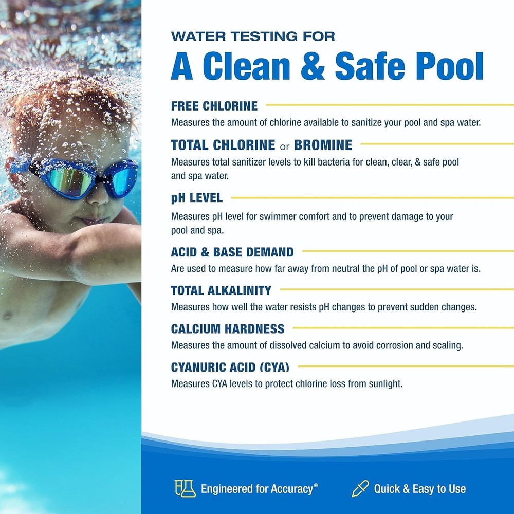 Easy-to-Use Pool Water Kit - High Range Reagents