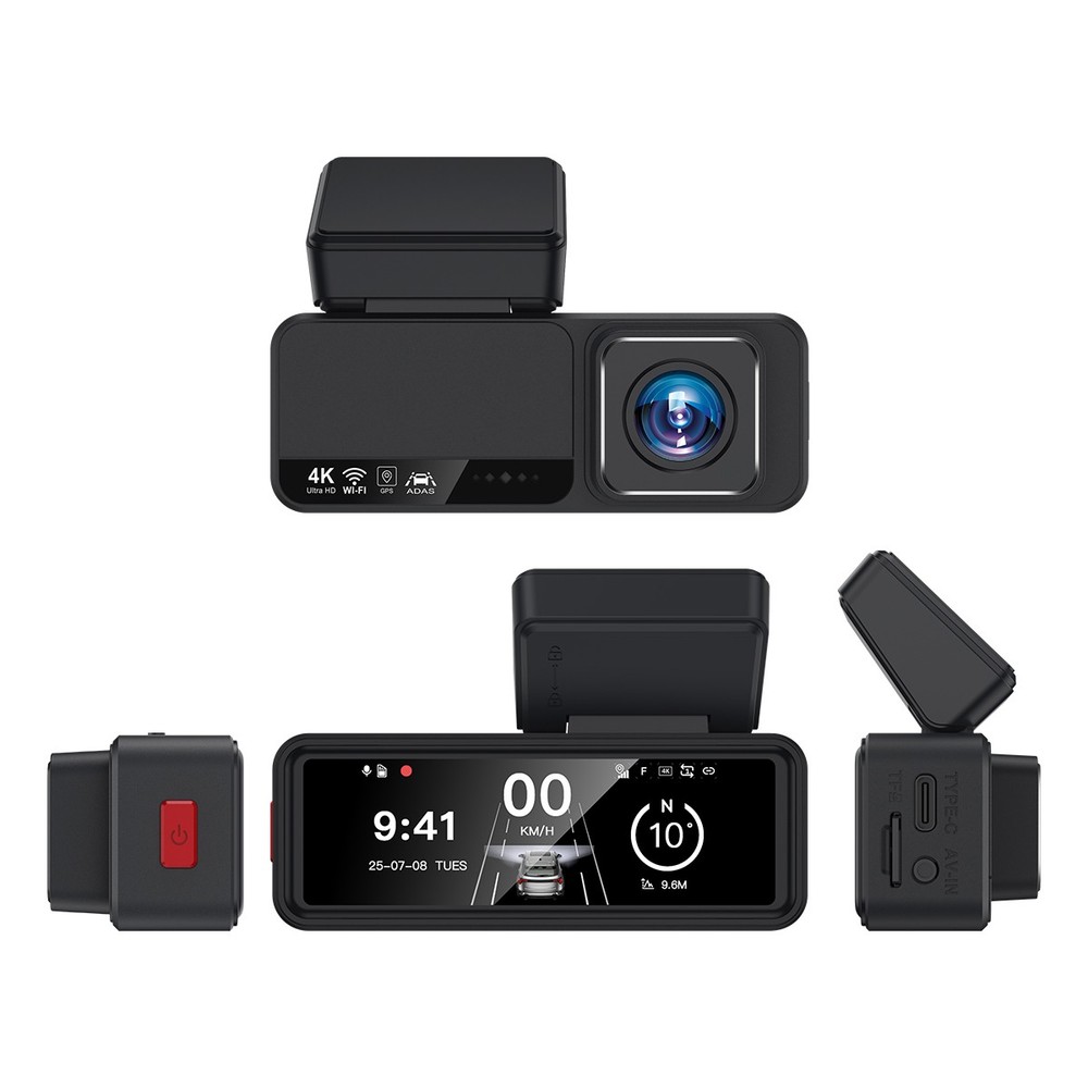 Dash Camera 4K Front Rear Dash Cam Built-In WiFi & GPS App control Night Vision,