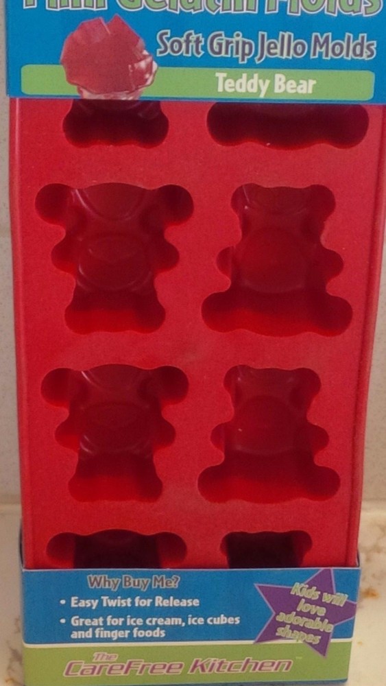 mini gelatin molds teddy bear jello chocolate