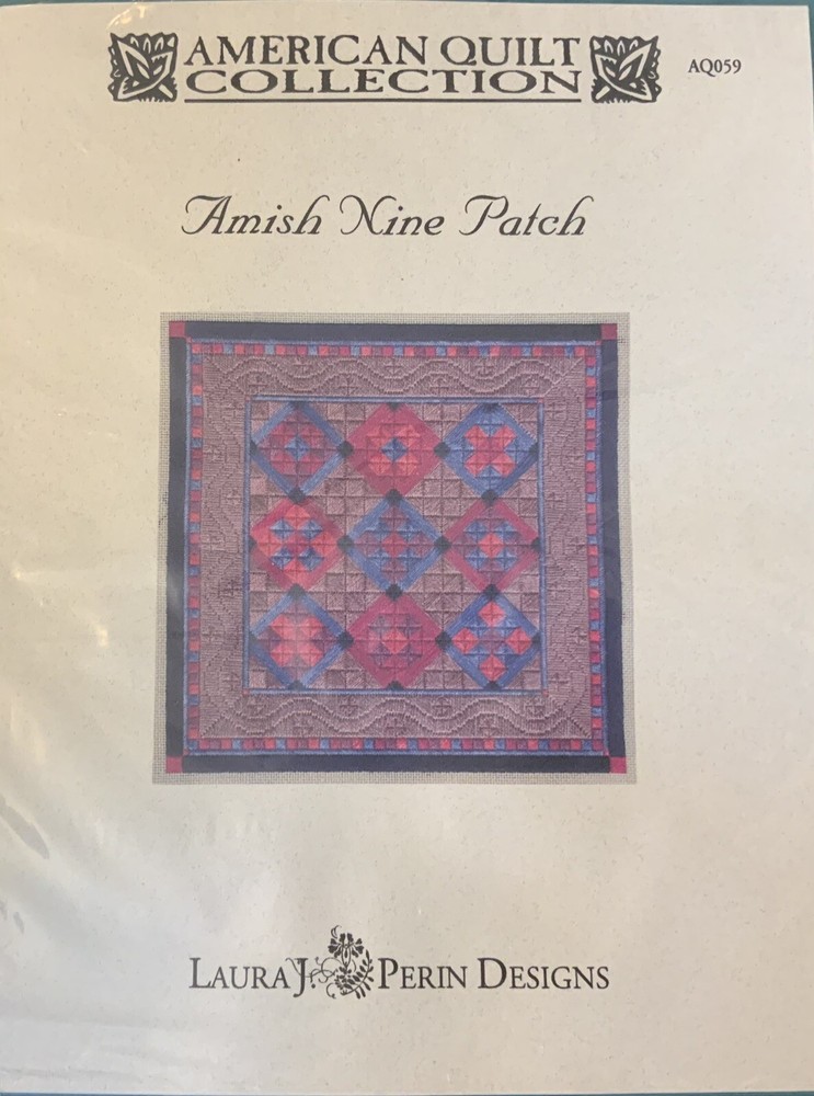 Laura J. Perin Designs Needlepoint Chart “Amish Nine Patch”
