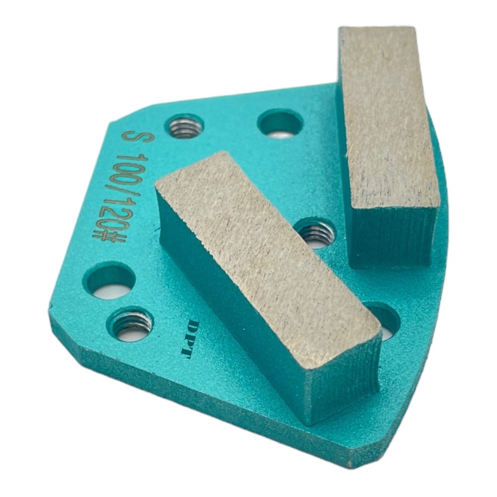 9 Pack Trapezoid Grinding Disc for Bolt on Diamatic Sase CPS Concrete Grinders