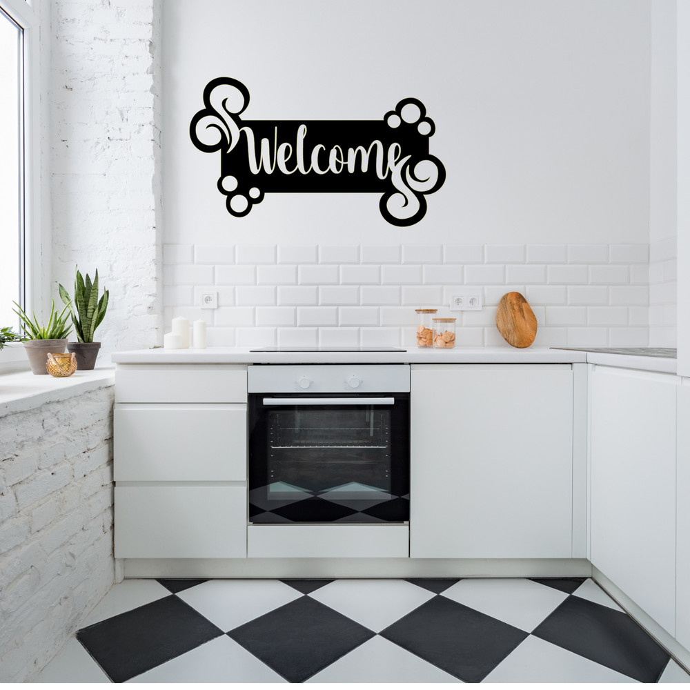 Welcome Home Insert DXF Plasma Laser Waterjet Router Plotter Cut Vector CNC