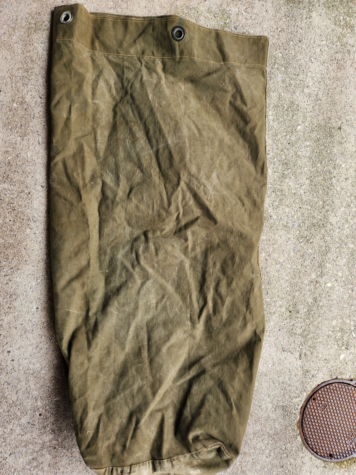 Vintage 1944 WWII Canvas Duffel Bag US Military Period-St Croix Garment Co