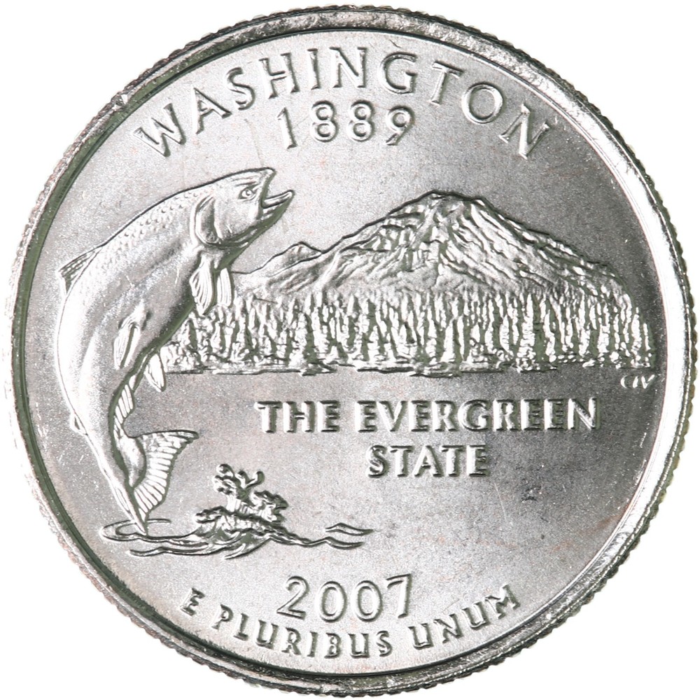 2007 D Washington State Quarter Satin Finish