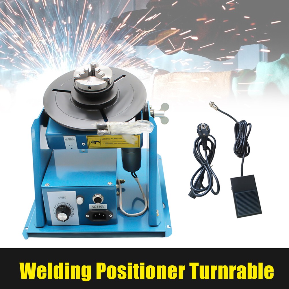 Rotary Welding Positioner With Adjustable Speed and Tiltable Table