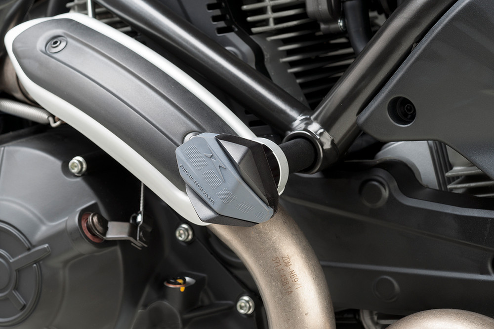 Puig Black R12 Frame Sliders (PAIR) with Replaceable Rubber Crash Pads MPN 9497N