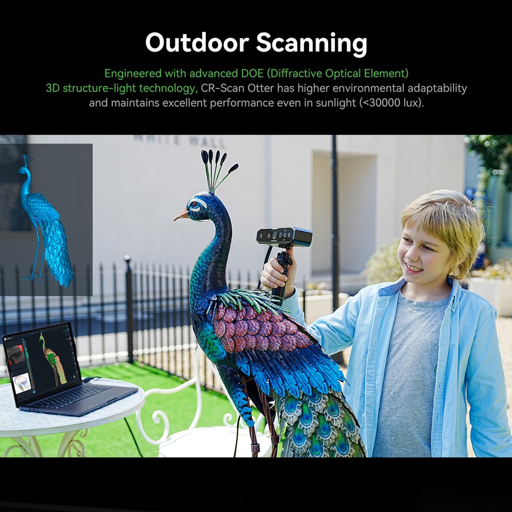 Creality CR-Scan Otter 3D Scanner 24-Bit Full-Color for iOS Android Windows W5L2