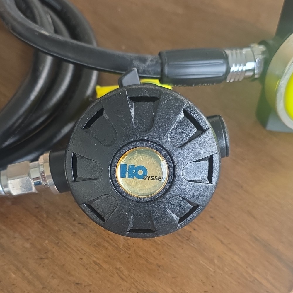 H2Odyssey Scuba Regulator Set Primary & Octopus Second Stage Black/Yellow