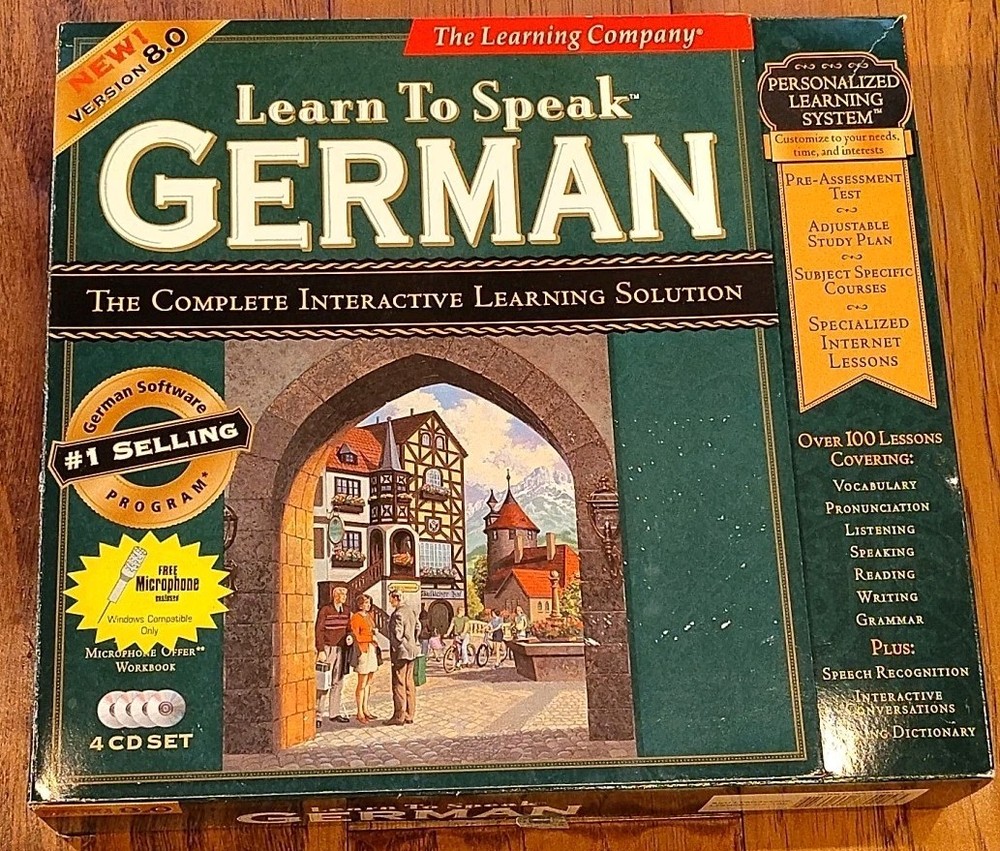 Learn to Speak German Complete Interactive Learning Solution Version 8.0 New