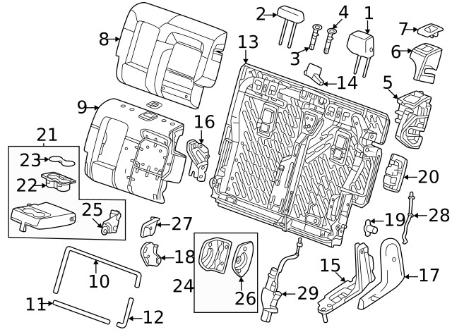Genuine GM Headrest 87854737