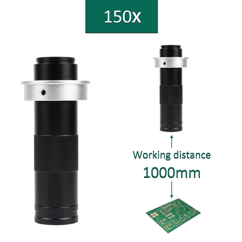 150X Adjustable Magnification C Mount Lens