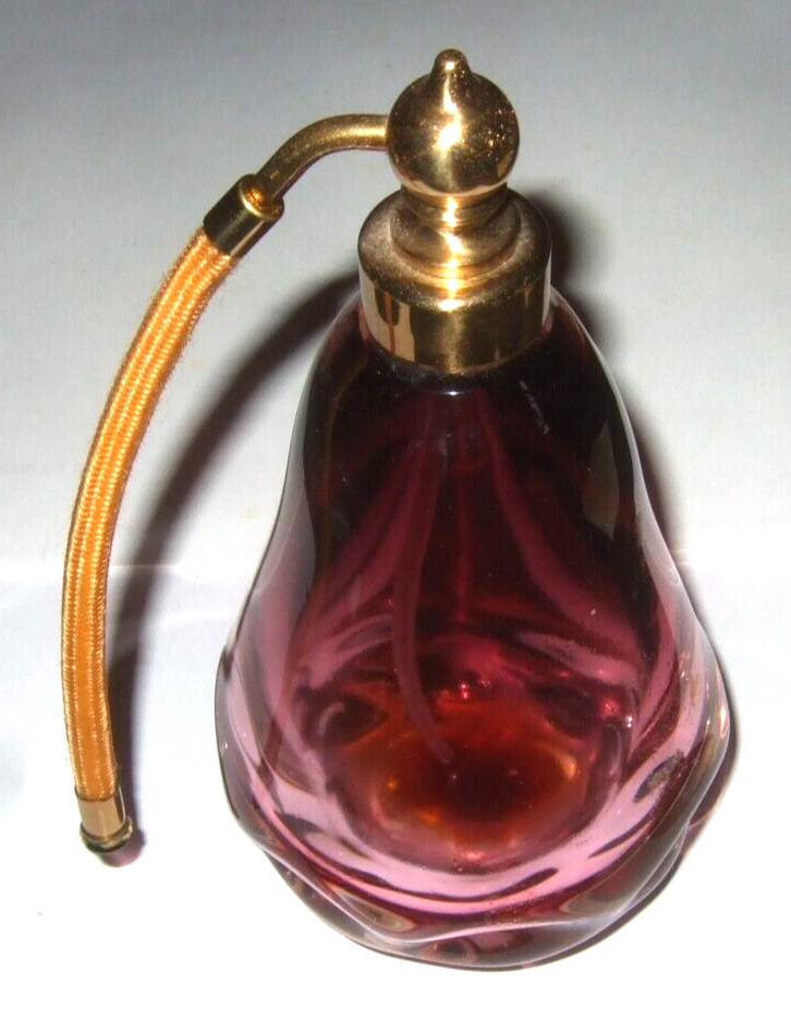 Glass Perfume Bottle IRICE 1960's Vanity Accessory