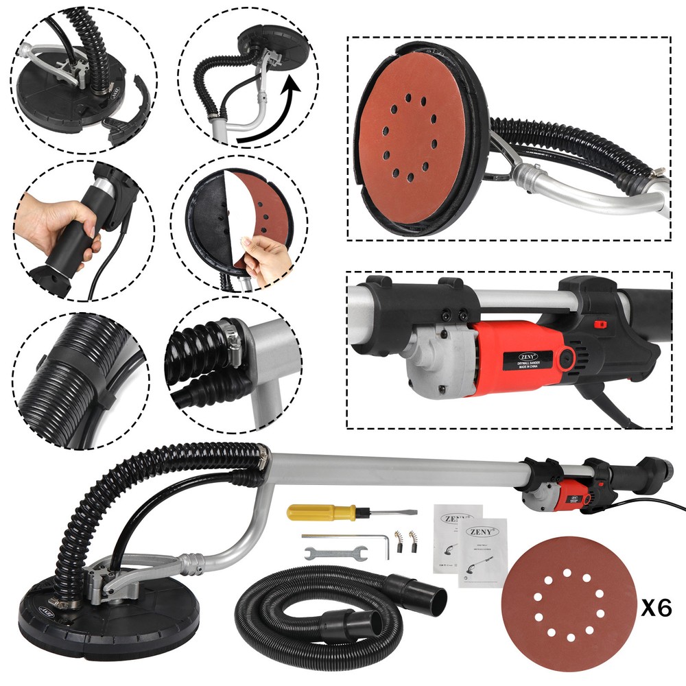 800W Adjustable Variable Drywall Sander Commercial Electric Speed Sanding Pad