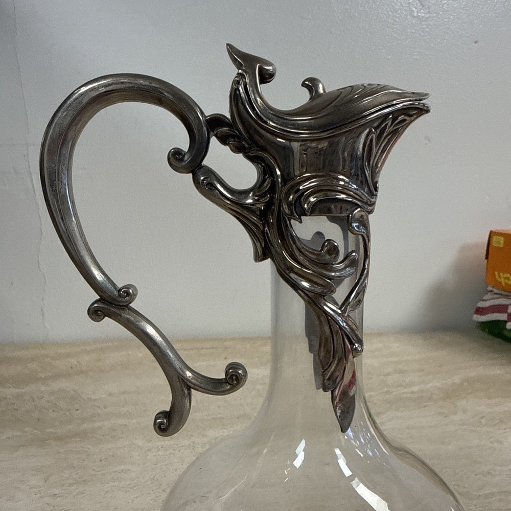 Art Nouveau Silver-Plated Claret Jug