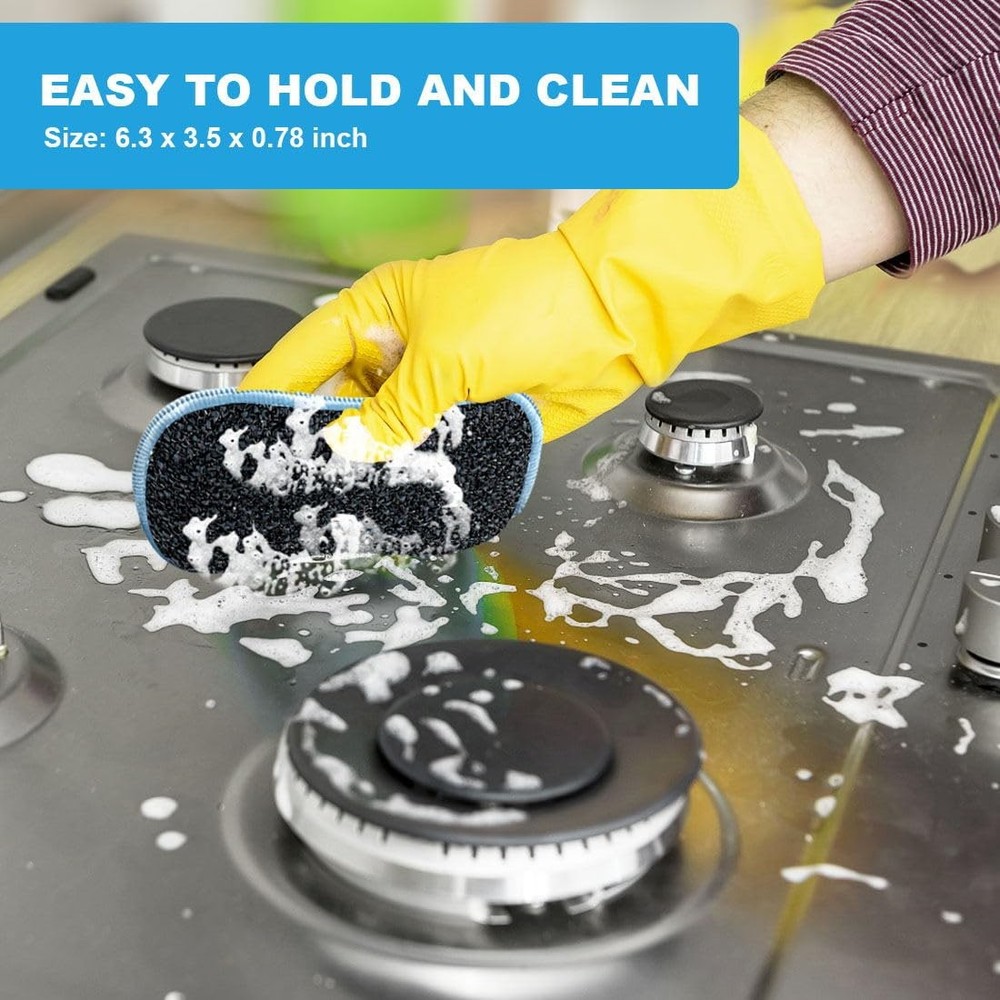 HOMEXCEL 12 Pack Multi-Purpose Scrub Sponges Kitchen, Dish Sponge, Multicolor