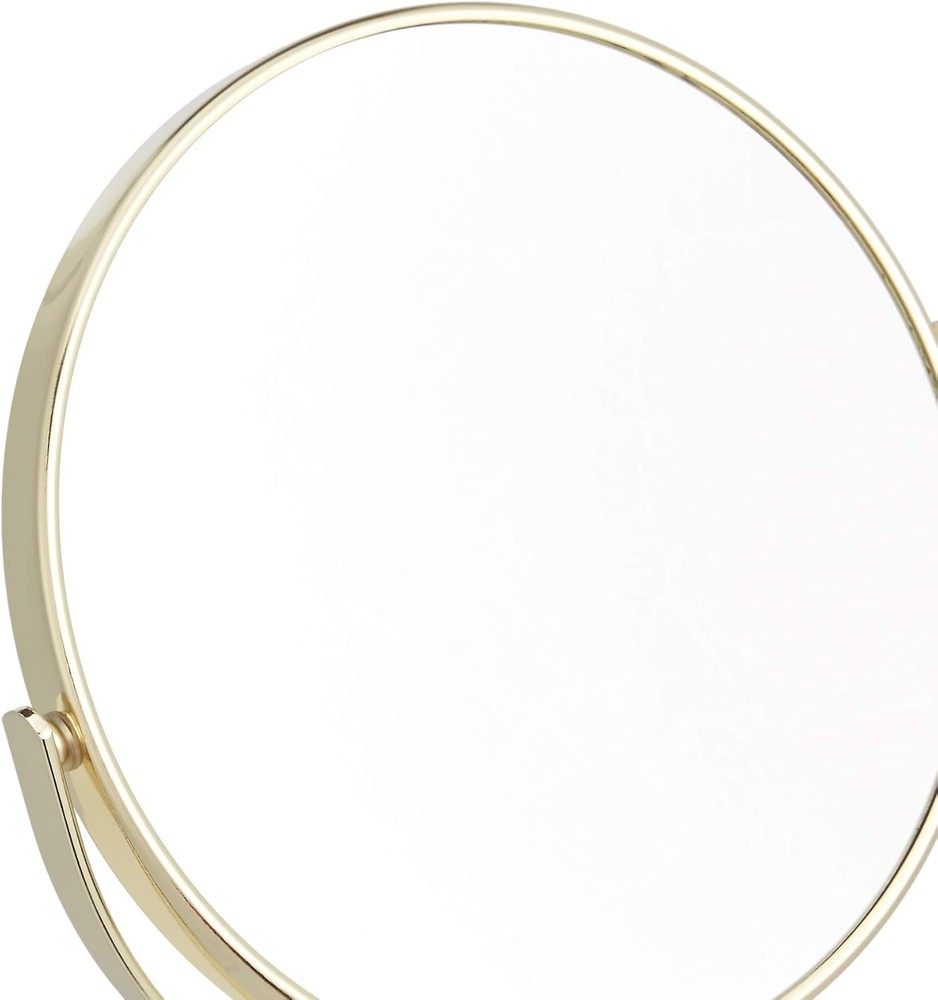 Tabletop Magnifying Vanity Round Mirror Clear Reflection, 1X/5X Magnification,