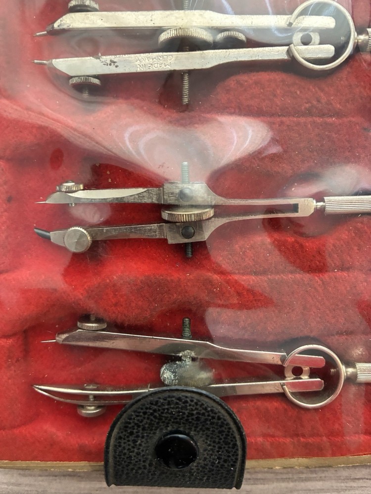 vintage drafting tool set -Complete