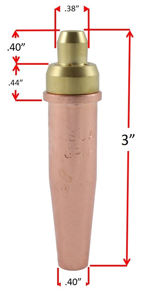 (3 PACK) SÜA - GPP-4 Propylene Cutting Tip - Compatible with Victor - #4