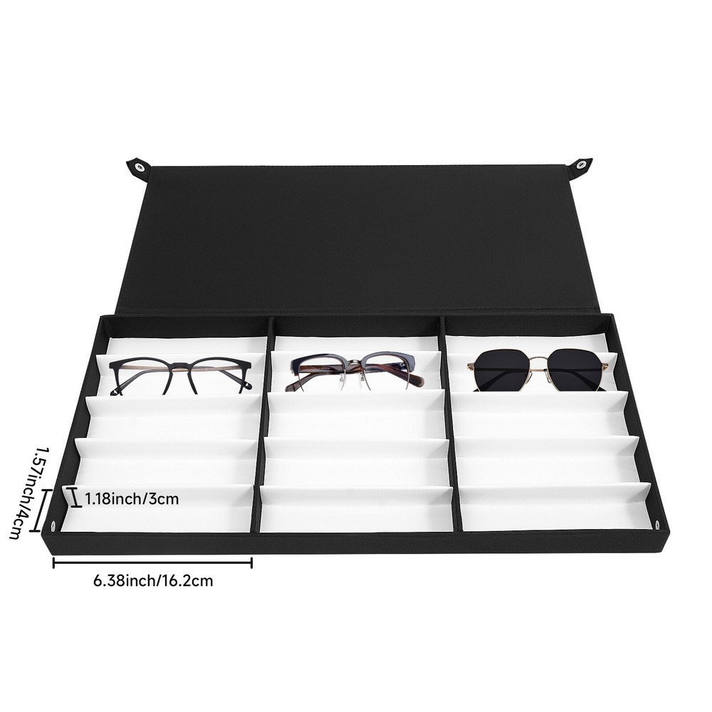 180 Slots Optical Glasses Case, Pull Rod Box, Eyeglasses Display Organizer NEW