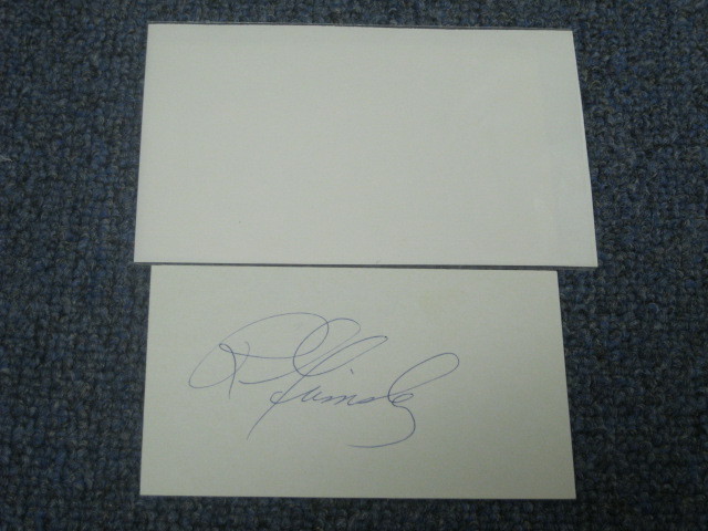 Ross Grimsley AUTOGRAPH Index Card JSA Auction Certified
