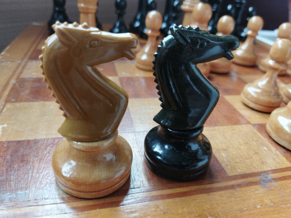 Vintage soviet old chess