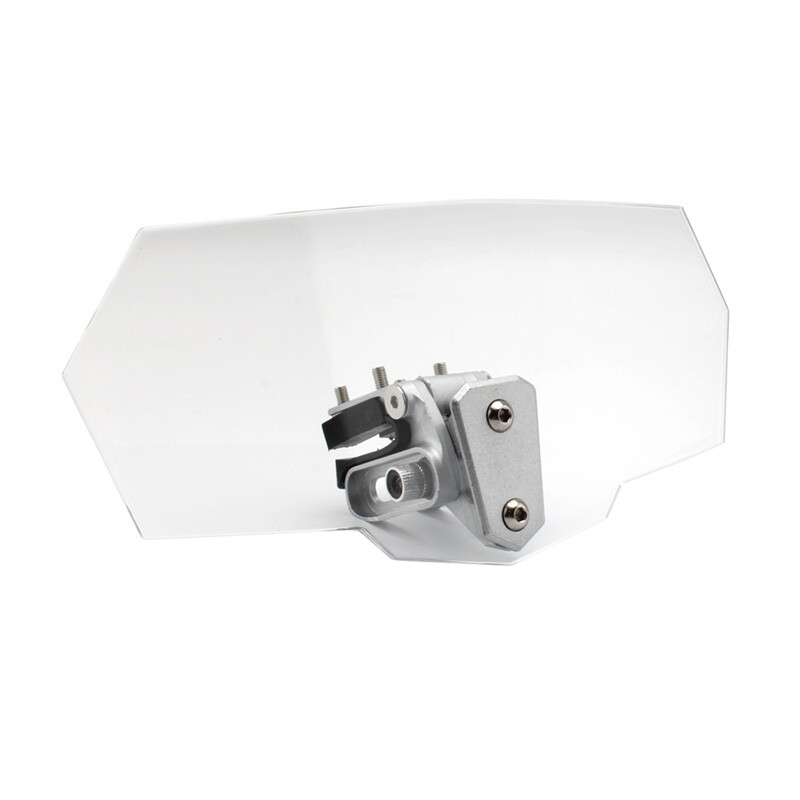 Universal Motorcycle Windshield Windshield Extension Clear Adjustable