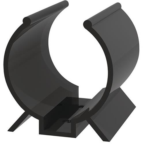 5pc Essentra Components V-1010 CBL CLIP U-TYPE BLACK FASTENER
