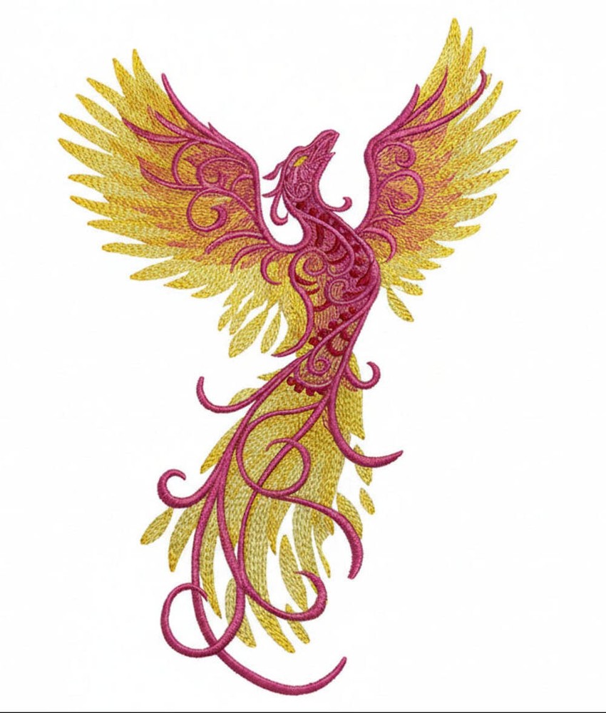 Phoenix Ascends Embroidered Patch