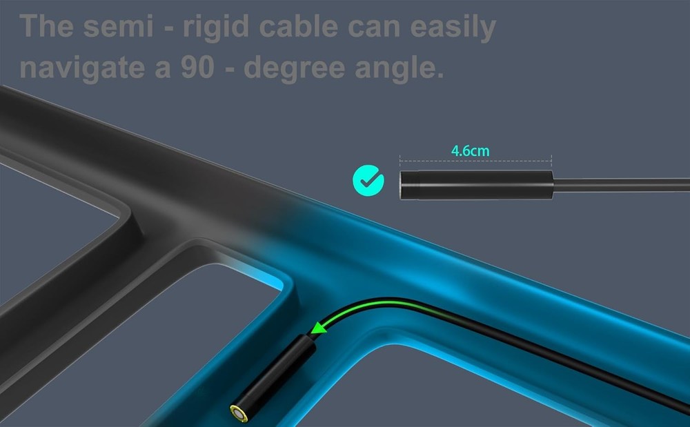 Endoscope Camera with Light, 1920P HD Borescope, 8 Adjustable LED black