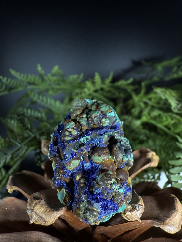 Azurite Ring Jewelry, Unique handmade crystal ring，Adjustable Ring