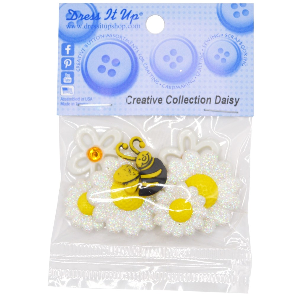 Dress It Up Embellishments-Daisy