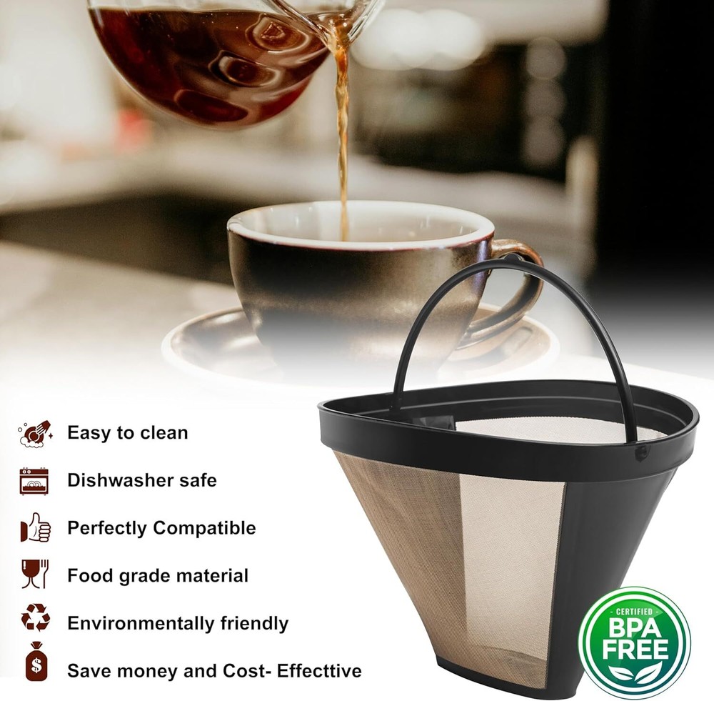 Reusable #4 Cone Coffee Filter Basket for Ninja Coffee Makers Ninja Coffee Acces