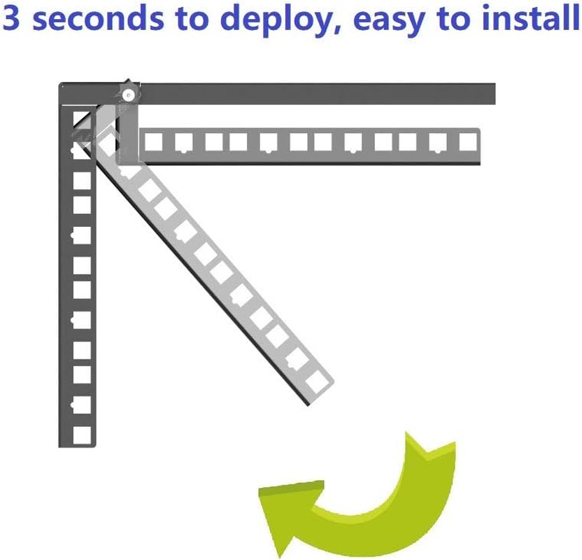 1U Steel Vertical Wall Mount Rack and Horizontal under Desk PC Mount Bracket for