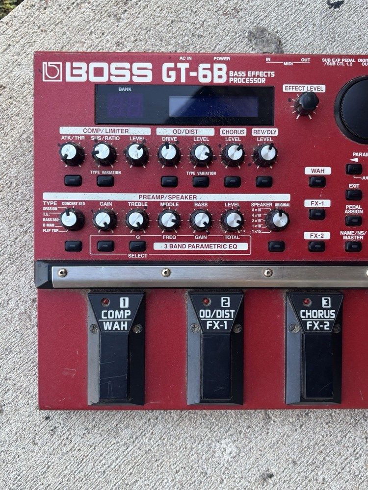 ⭐️Boss GT-6B BOSS Bass Multi-Effects Processor⭐️Working Please Read⭐️