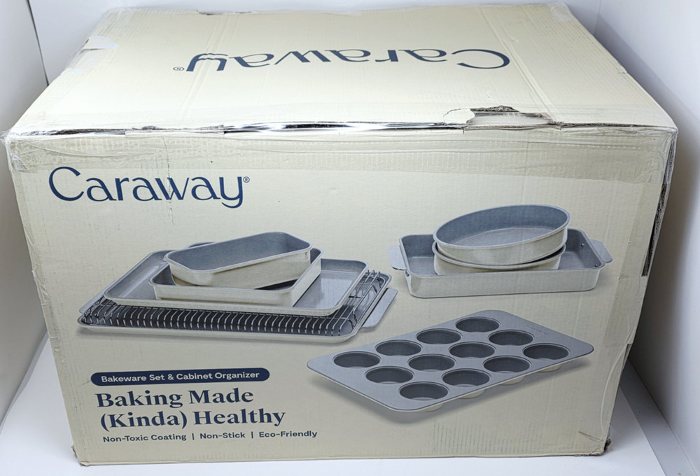 Caraway Non-Stick Ceramic Complete Bakeware Set - Cream