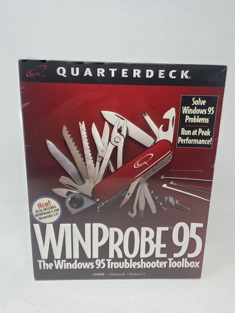 Quarterdeck WinProbe 4 Troubleshooter Toolbox Windows & Windows 95 - Sealed