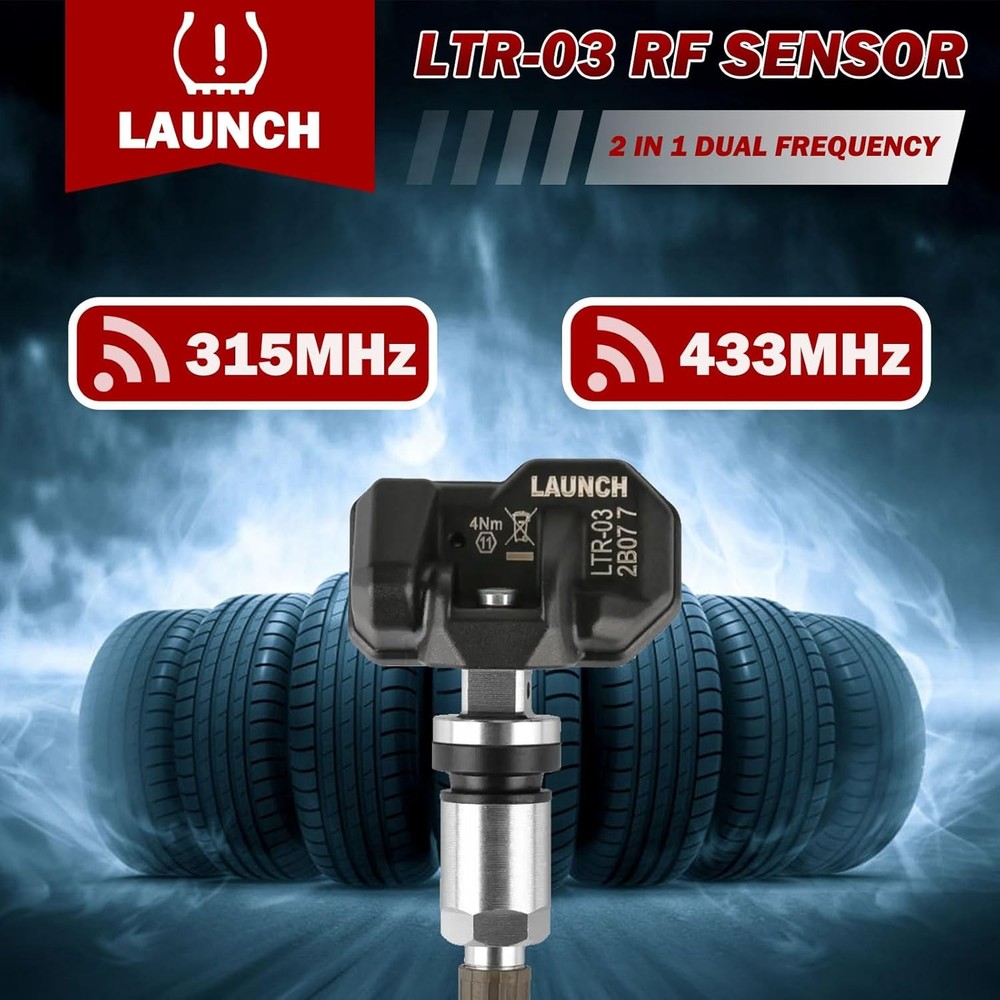 LAUNCH 10pc LTR-03 TPMS Sensor Tire Pressure Monitor System Programmable TSensor