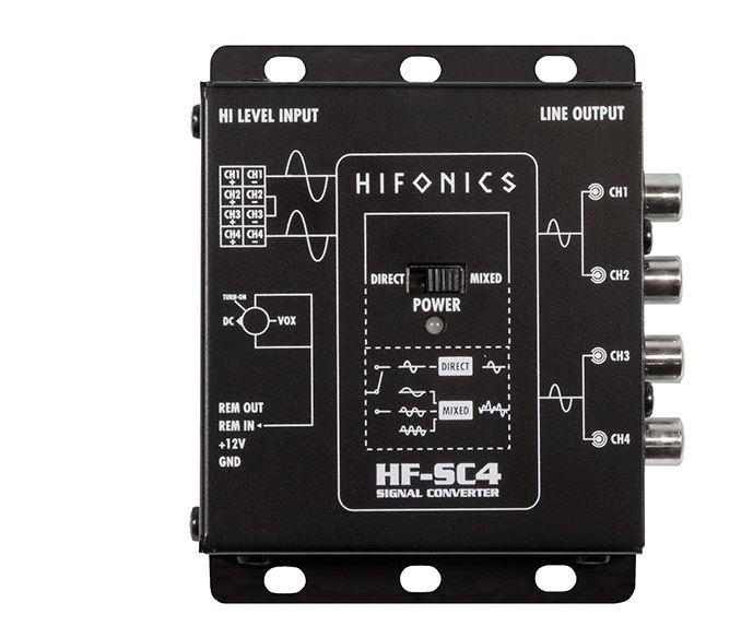 Hifonics HF-SC4 - 4-Channel "High/Low Level" Converter